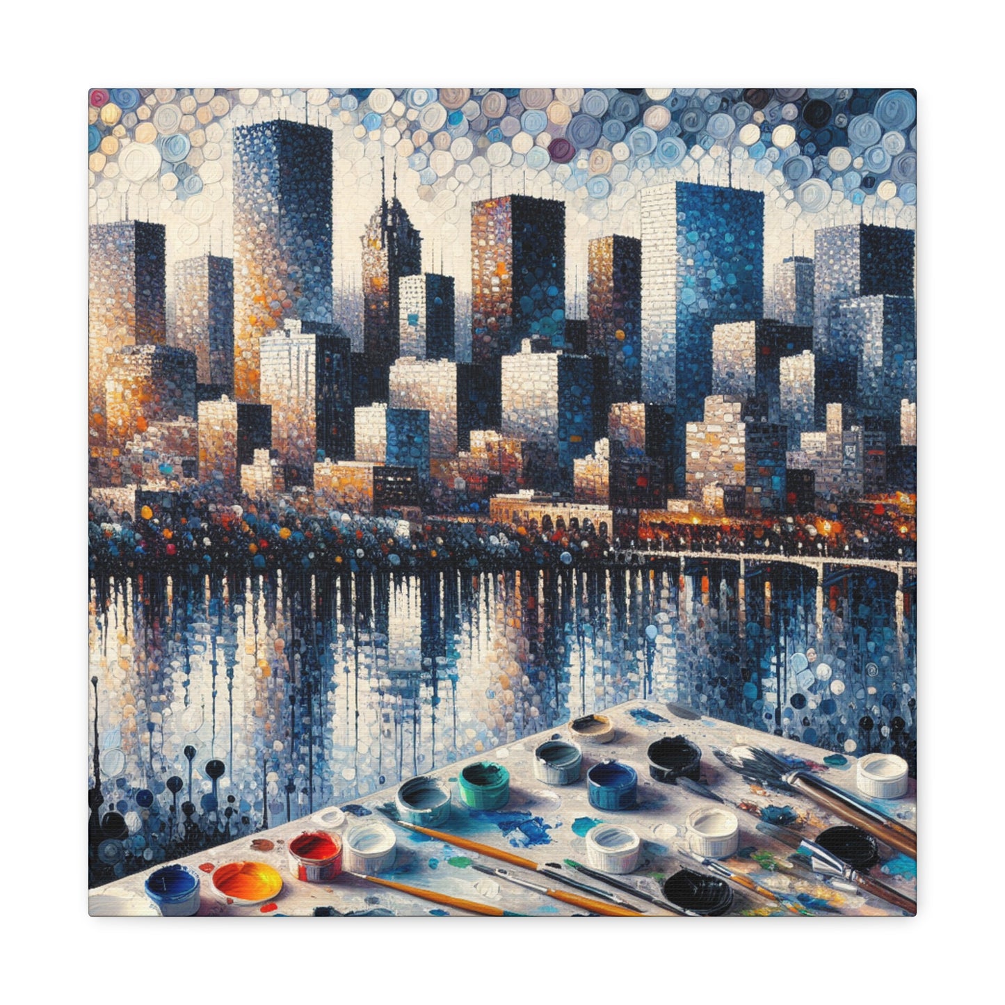 "Dotted Denver Dreamscape" - Canvas