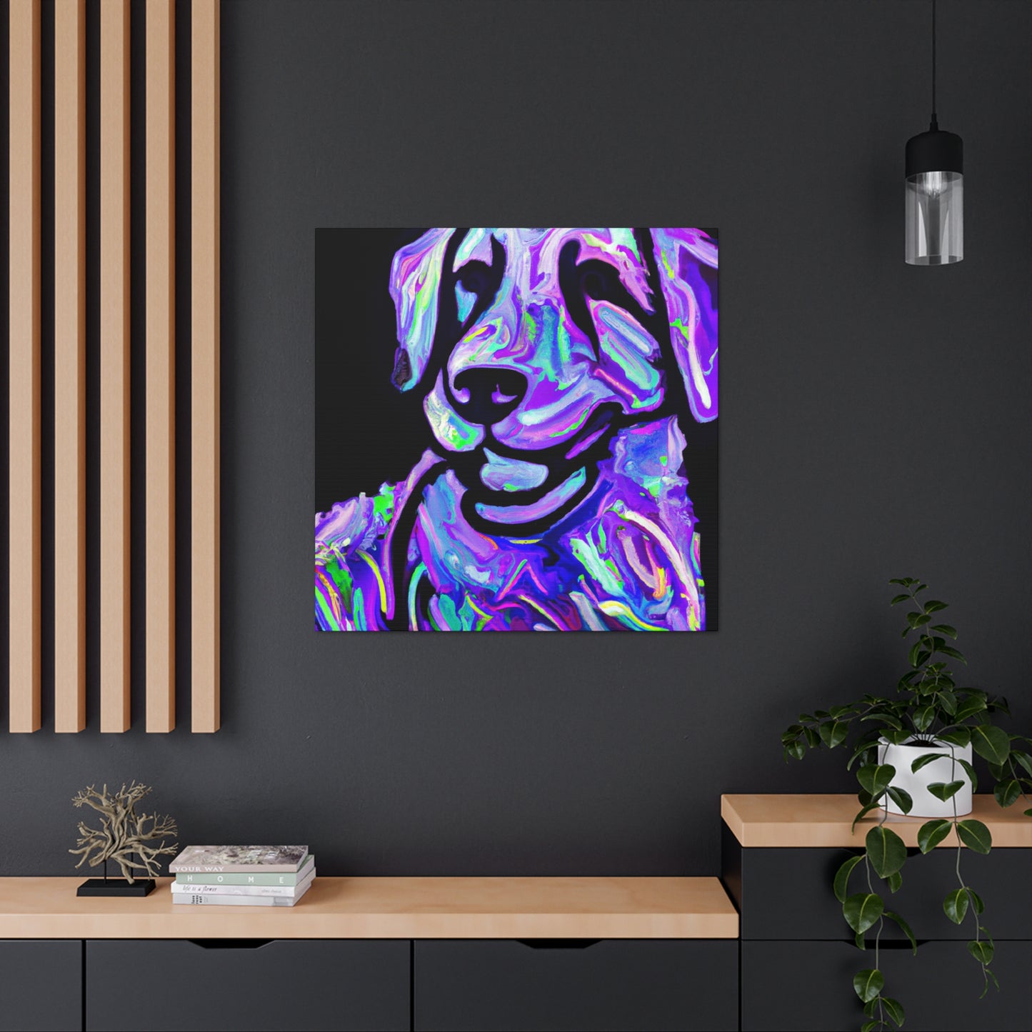 "Labrador in Expressionism" - Canvas