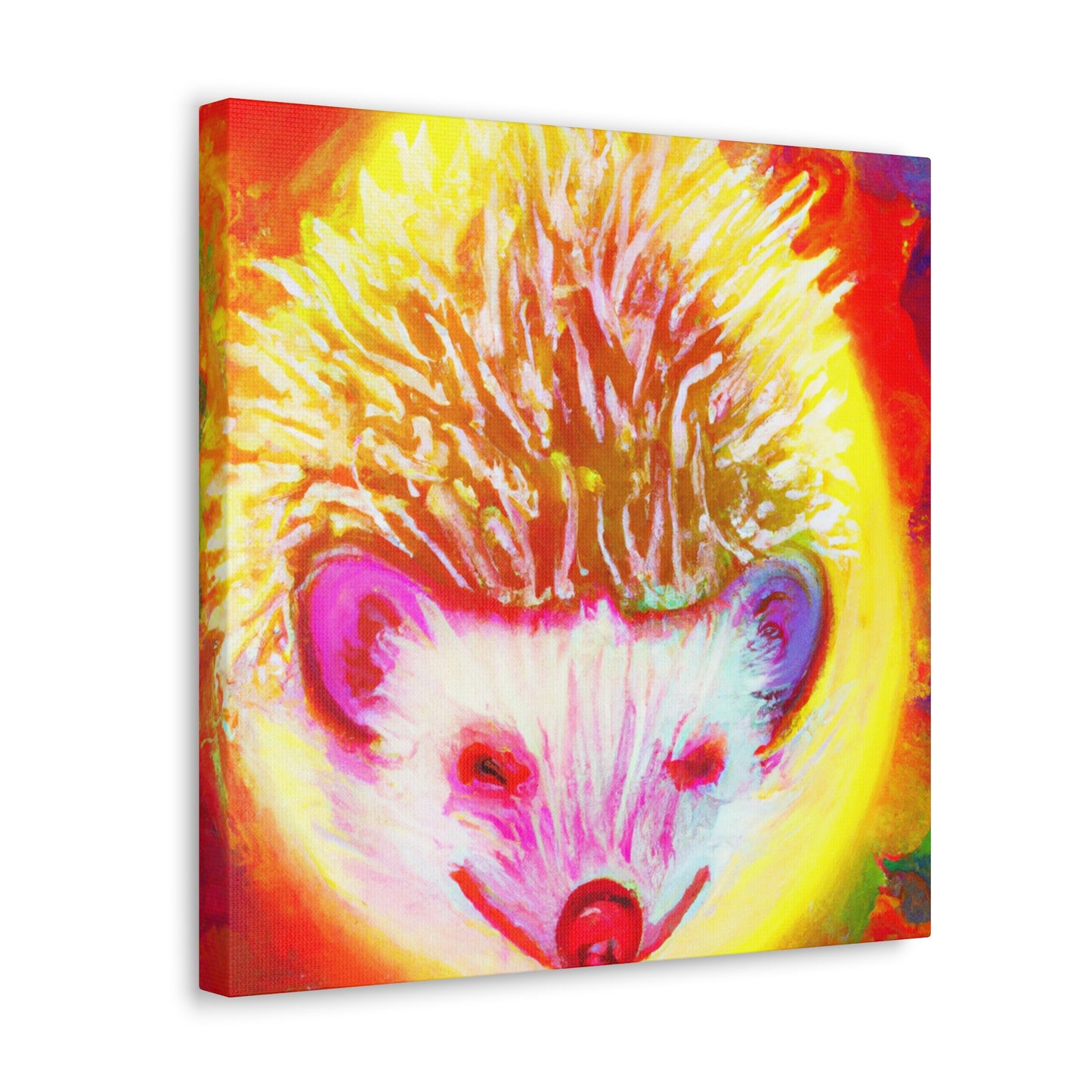 Hedgehog in Bloom. - Canvas