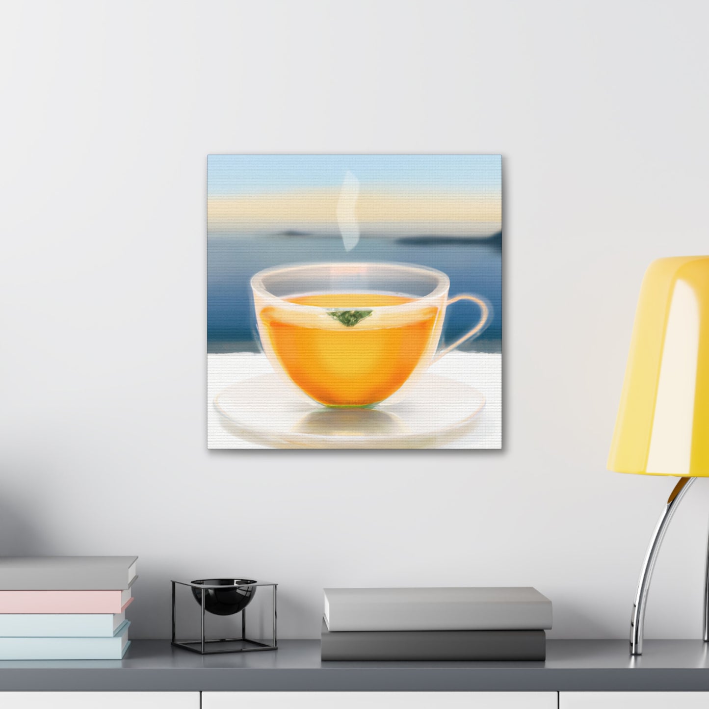 Tea Cups in Reflection - Canvas