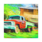 Vintage Pickup Truck Art - Canvas