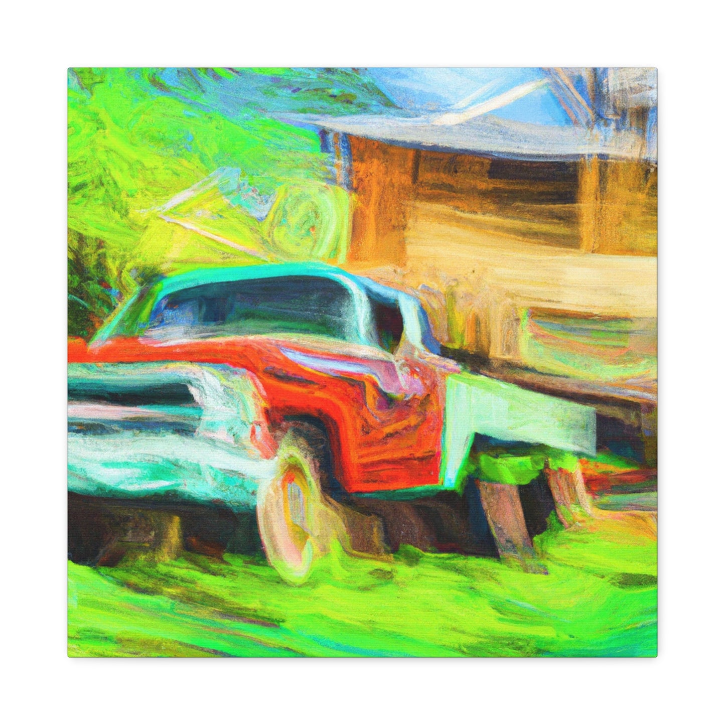 Vintage Pickup Truck Art - Canvas