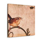 "Carolina Wren Delight" - Canvas