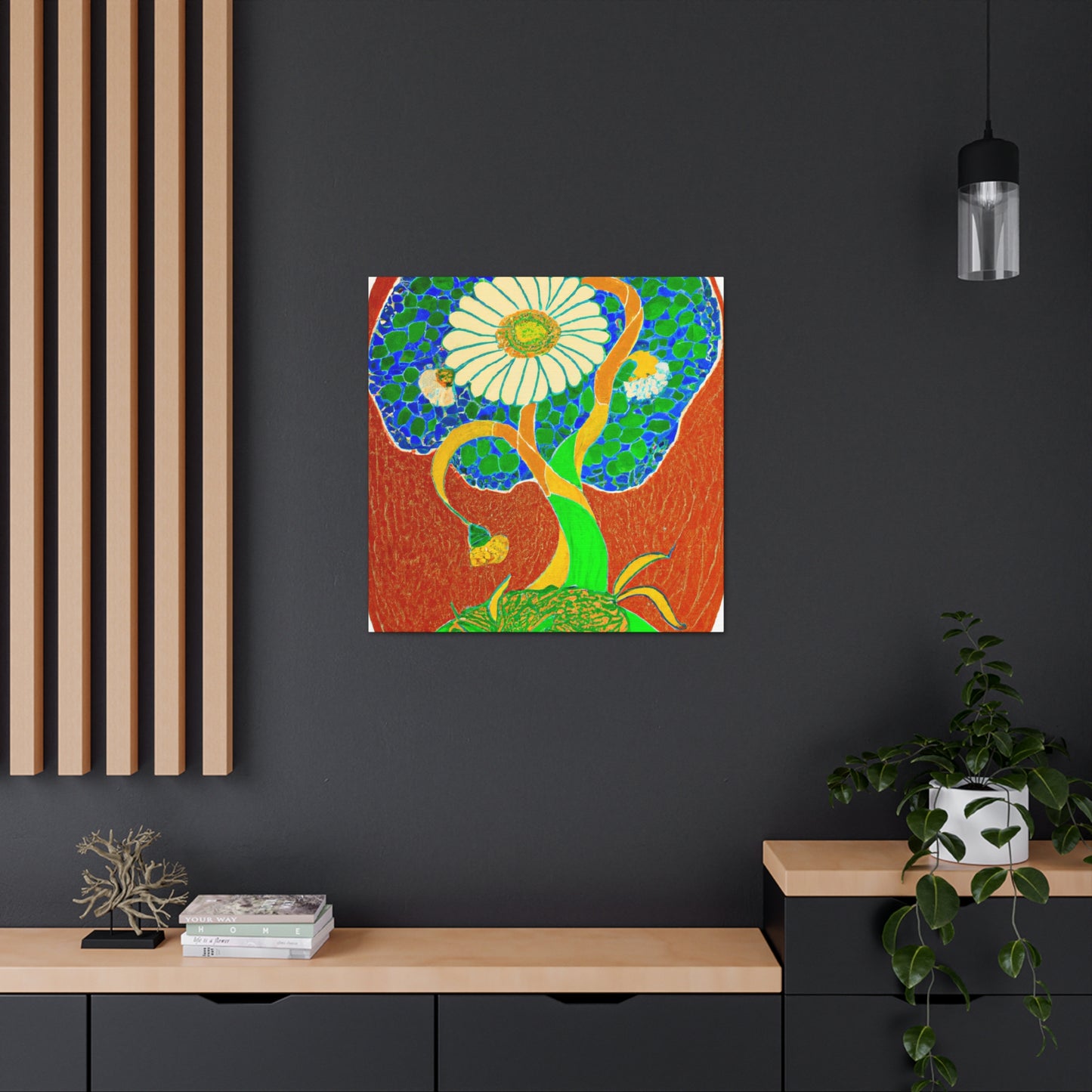 Daisy in Art Nouveau - Canvas