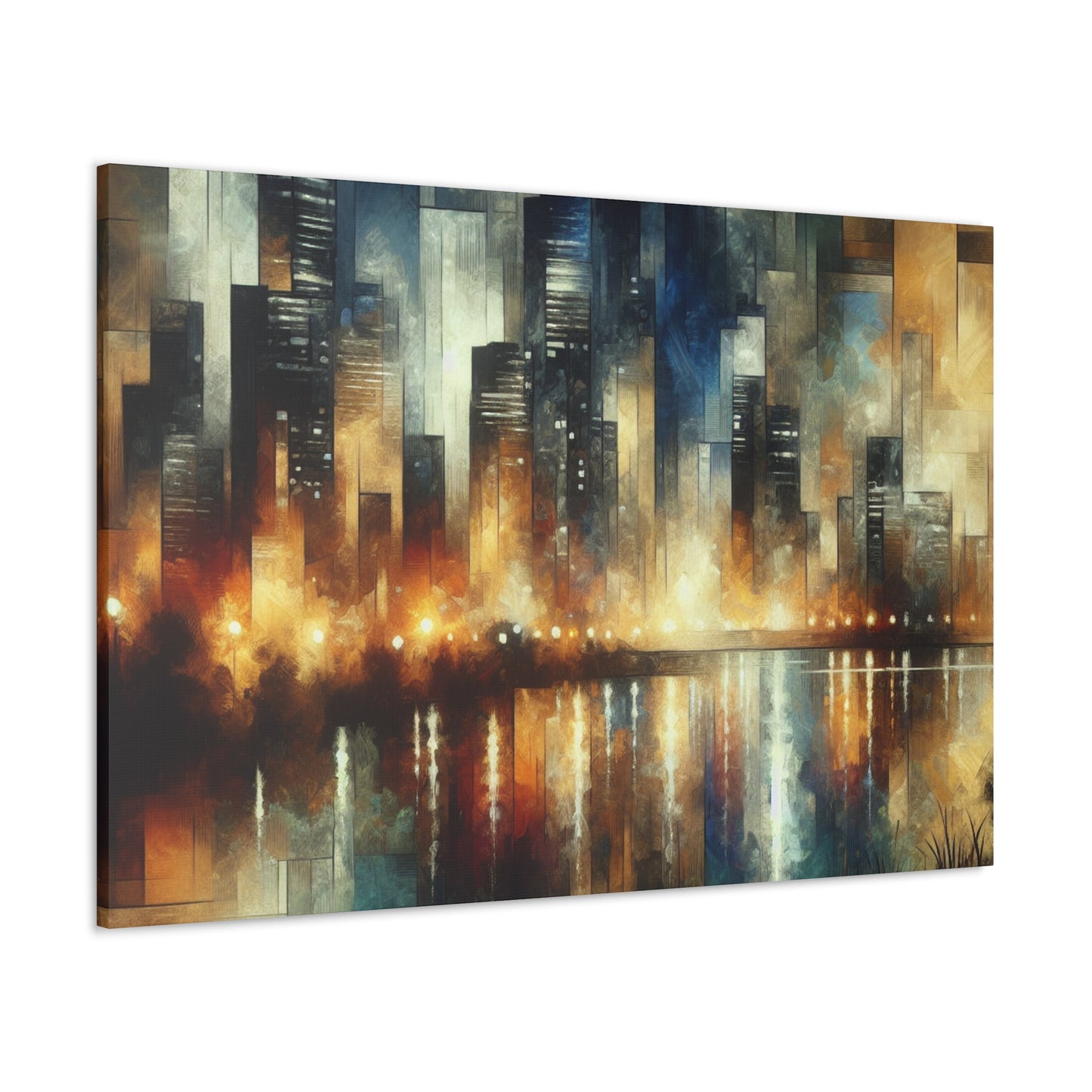 "Midnight Metropolis Movement" - Canvas