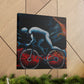 "Biking Through Dreamspace" - Canvas