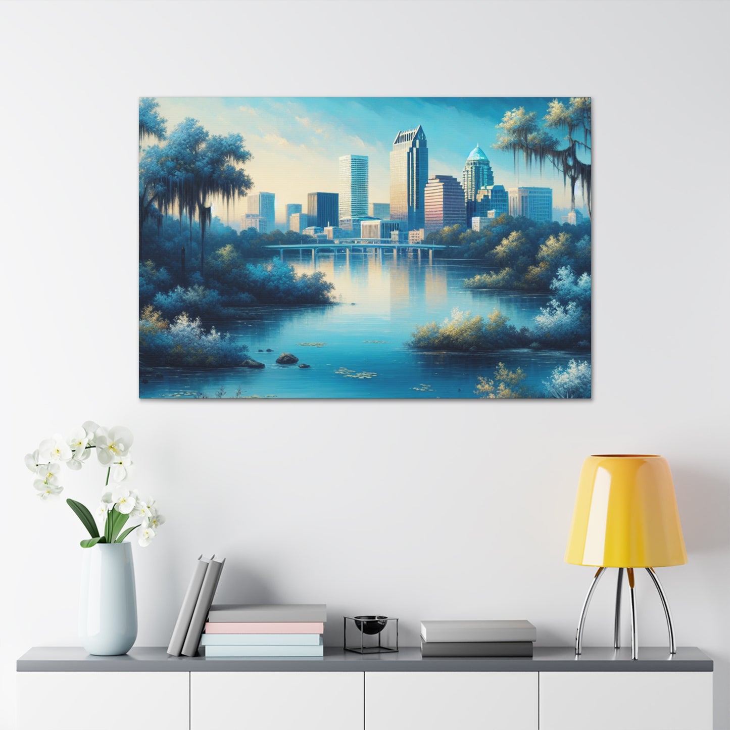 "Vibrant City Life" - Canvas