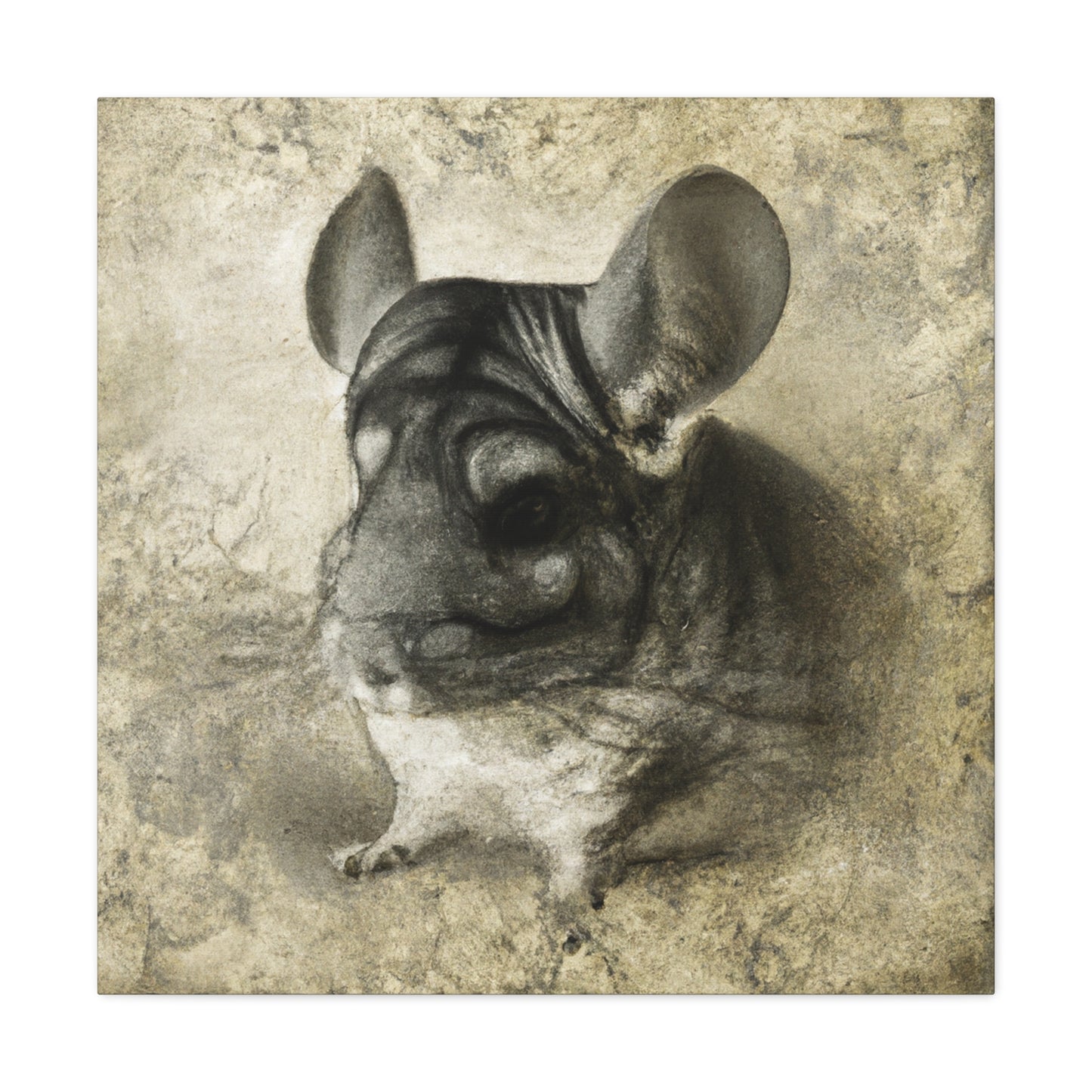 "Chinchilla's Captivating Charisma" - Canvas