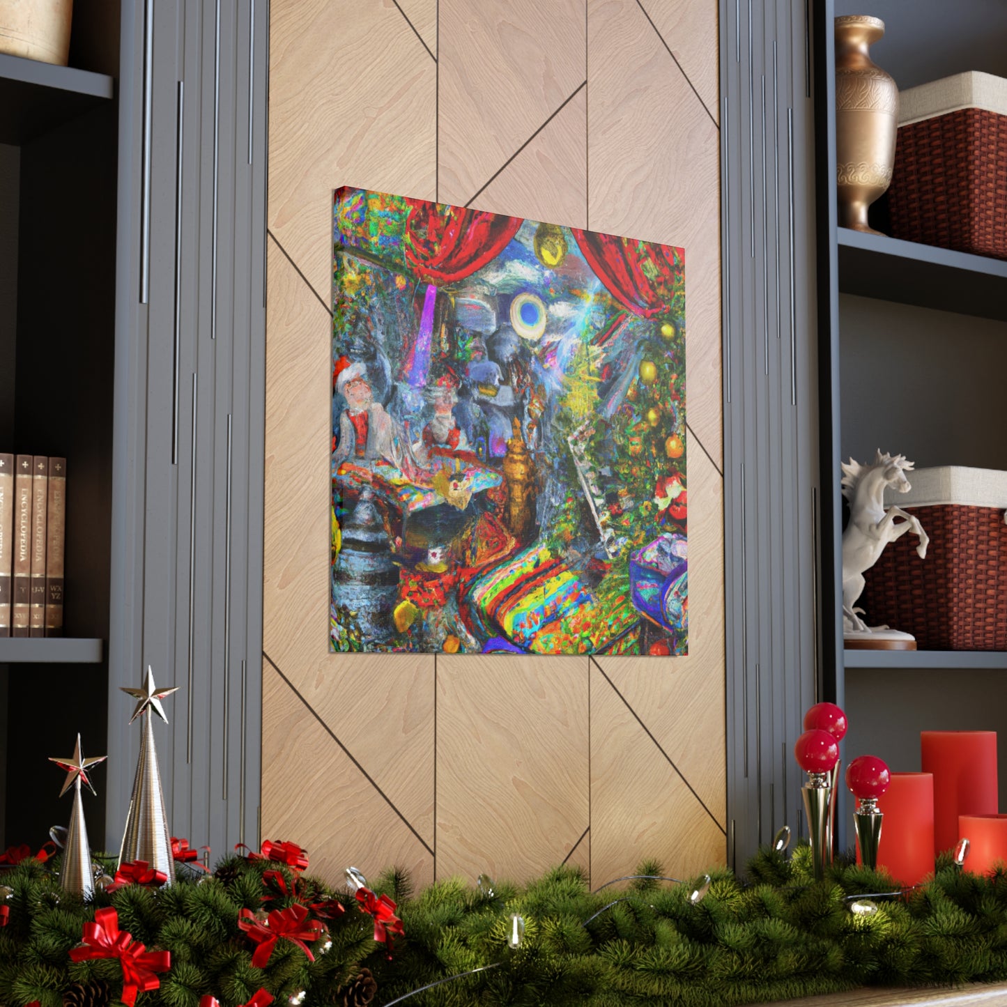 Santa's Surreal Workshop - Canvas