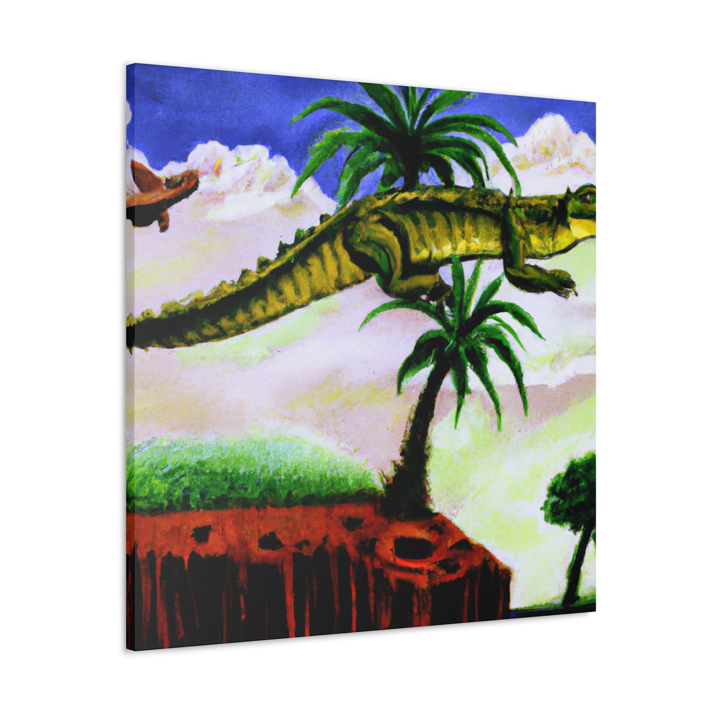 Crocodile in Organic Dream - Canvas