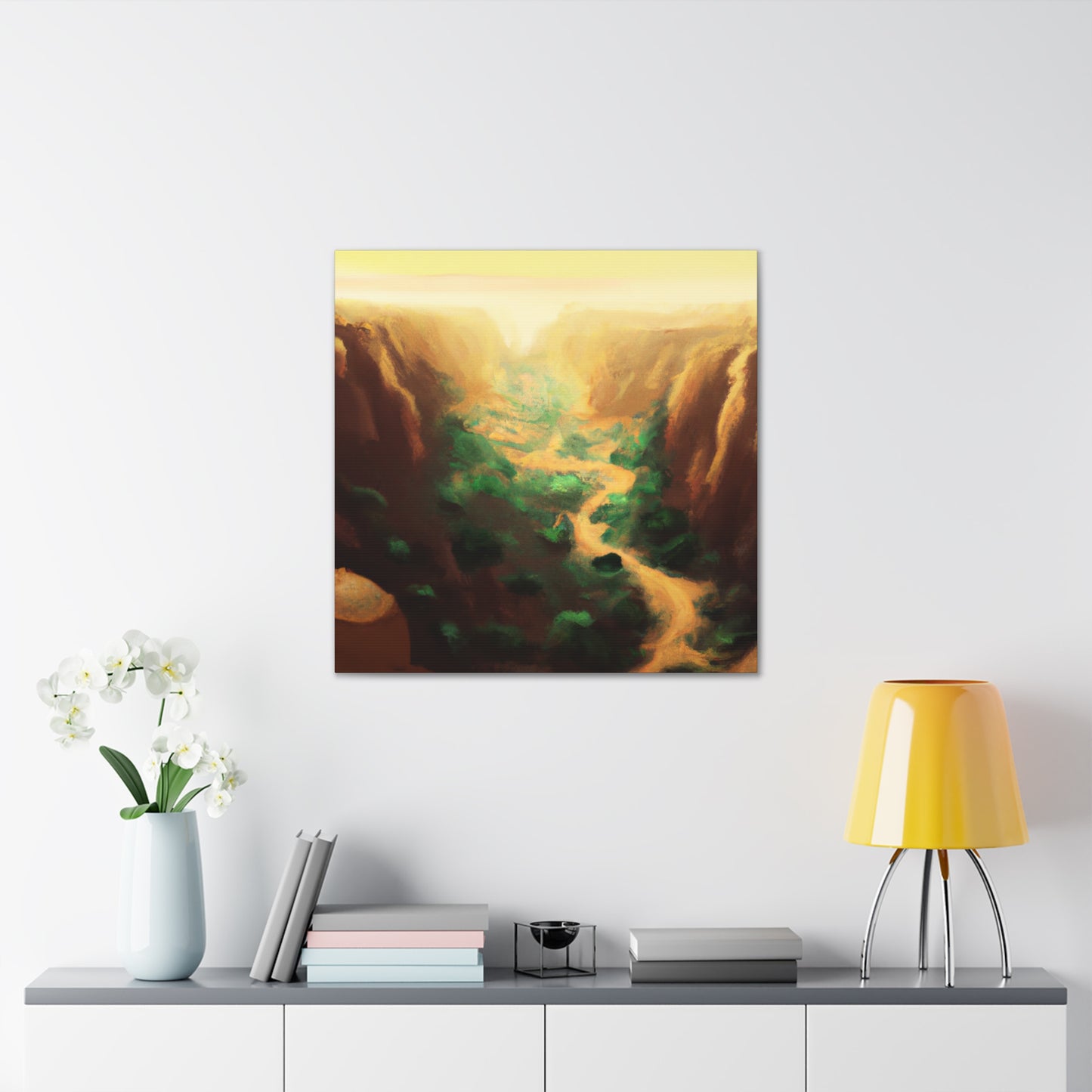 Canyon: Digital Dreamscape - Canvas