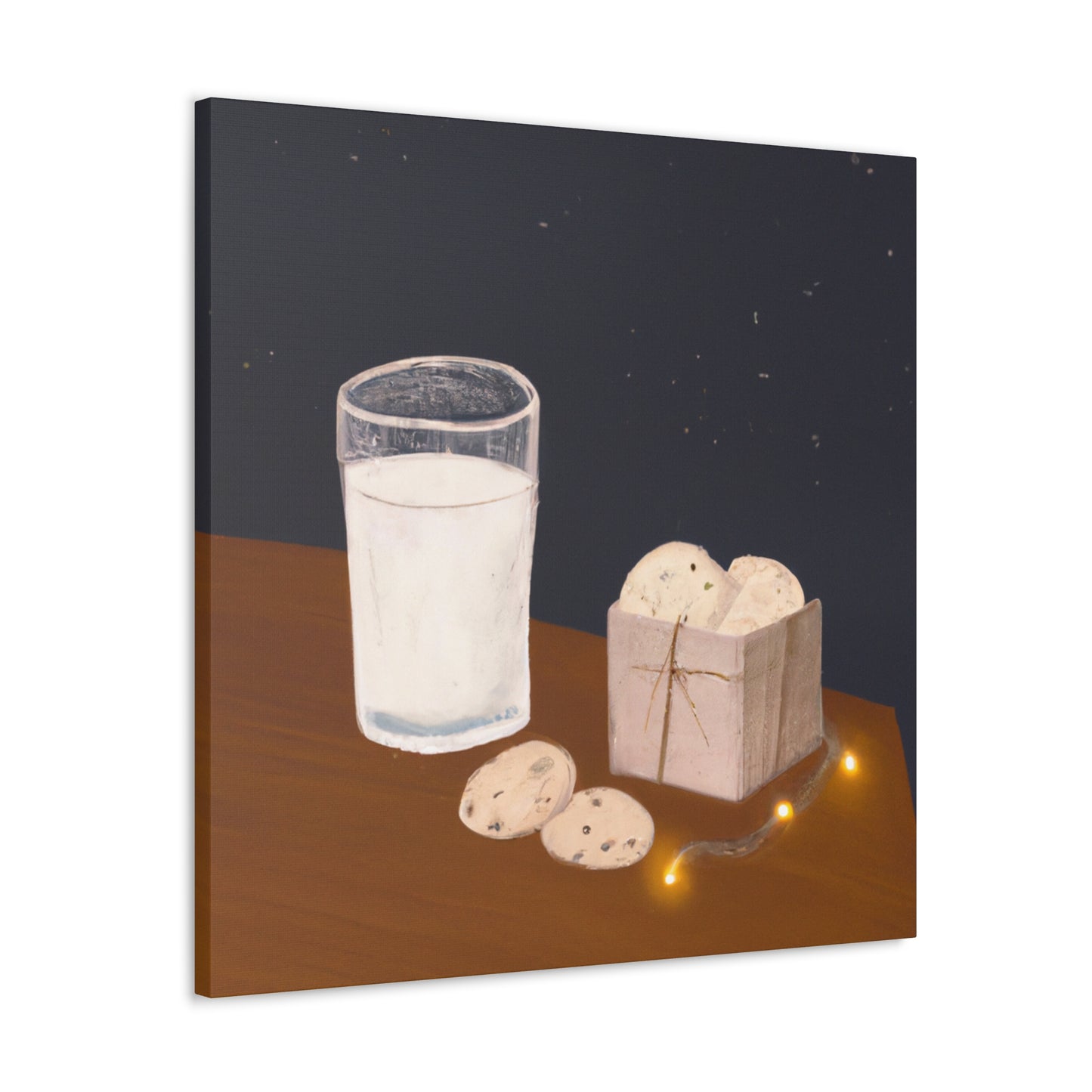 "Milk and Cookie Delight" - Canvas