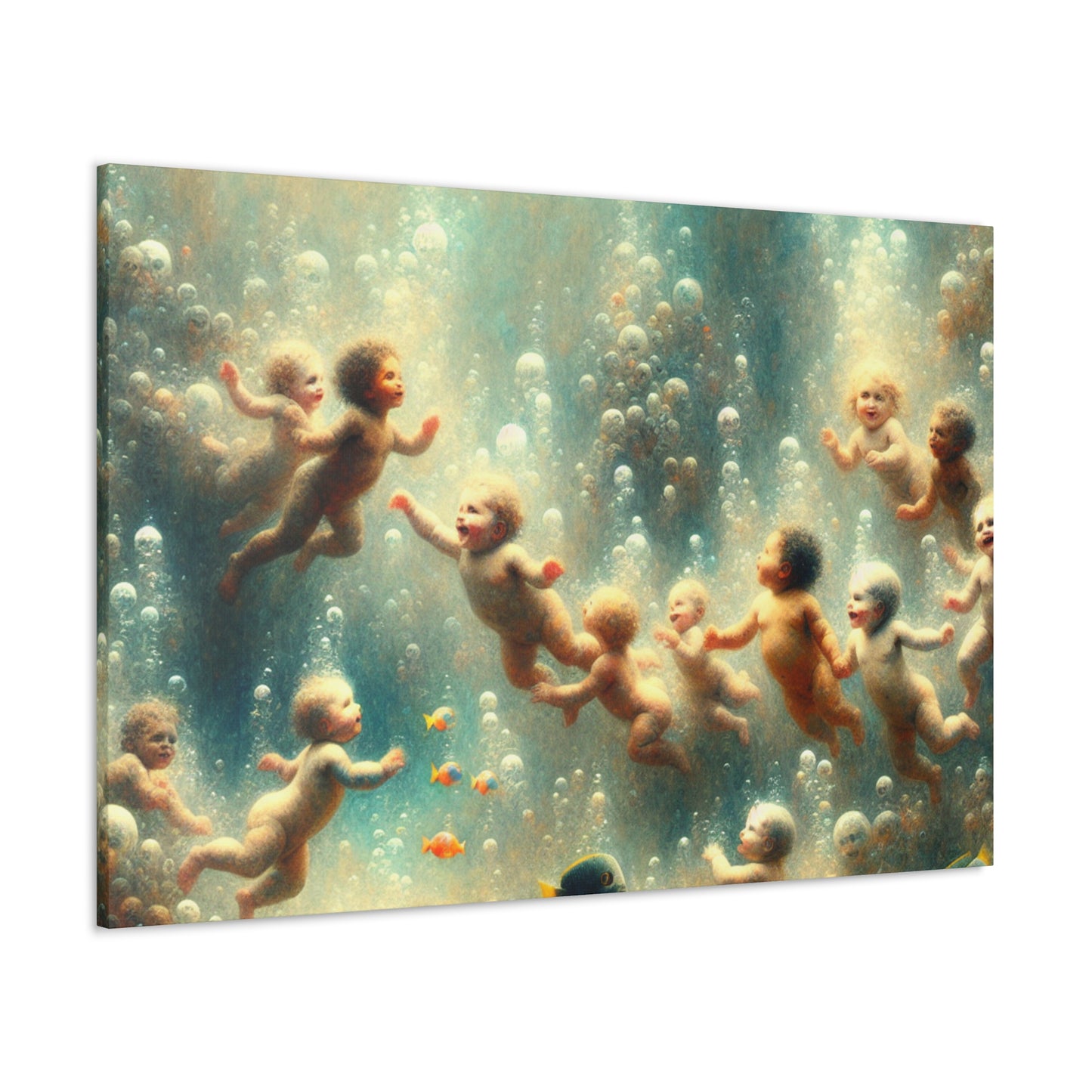 Aquatic Serenity: Afloat Euphoria - Canvas