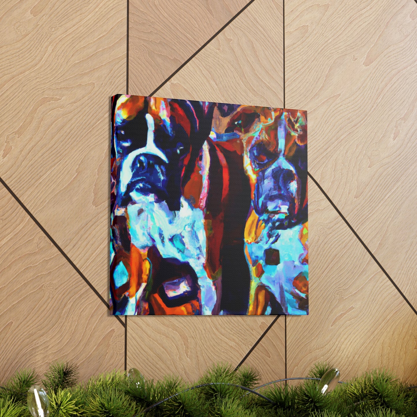 " Boxer's Portrait Unmasked" - Canvas