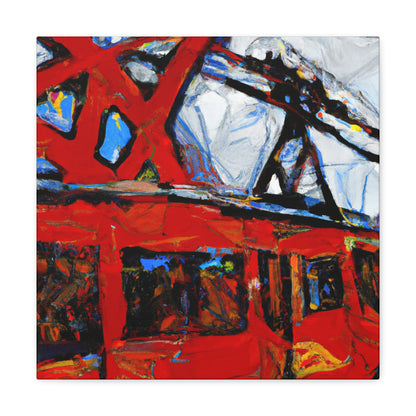 "Cable Car Expressionism" - Canvas