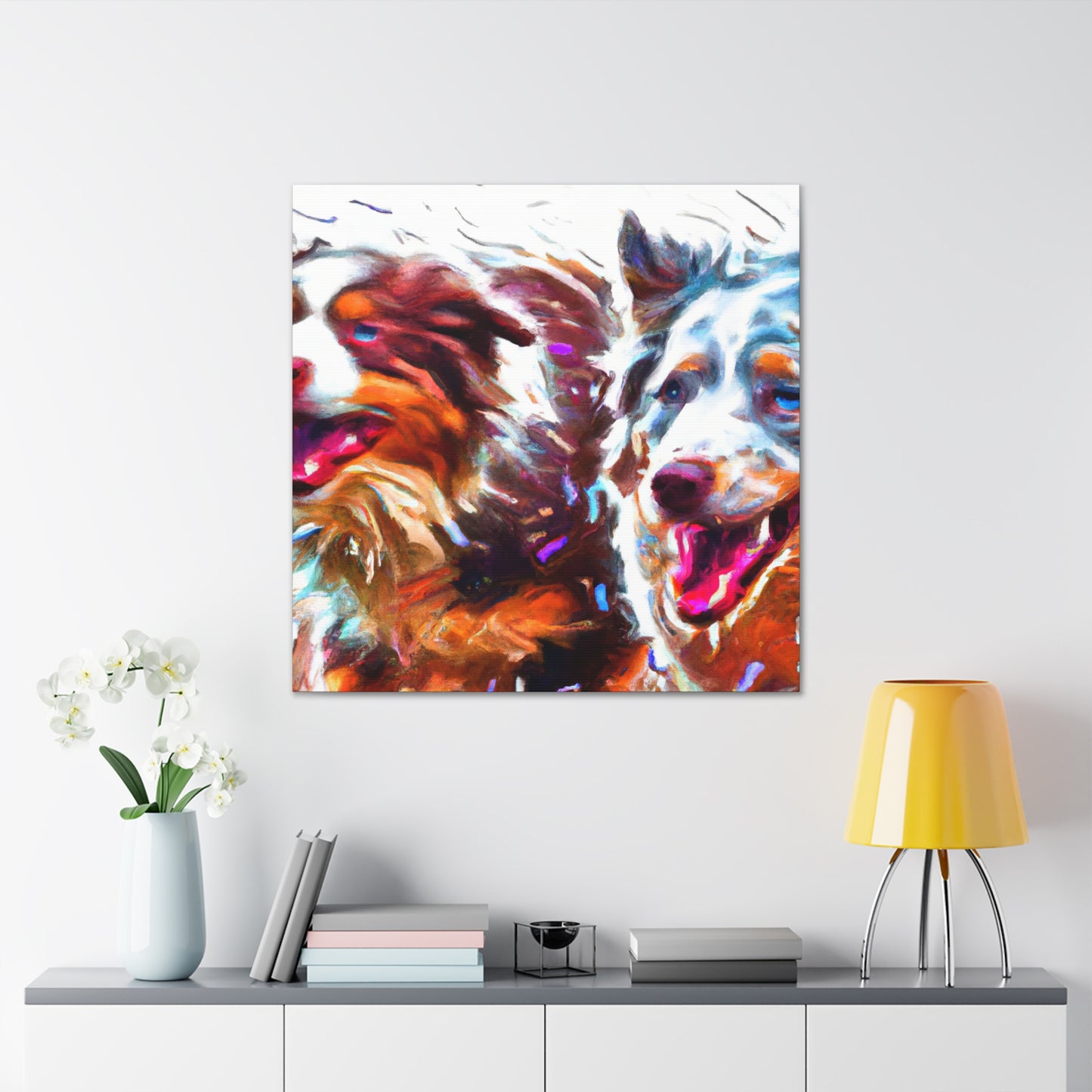 "Loyal Shepherd Abstraction" - Canvas