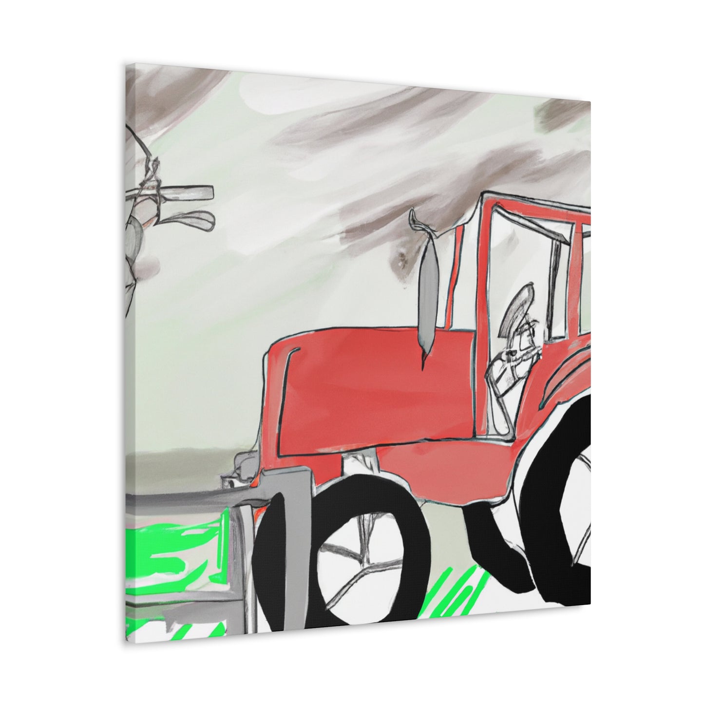 Tractor on the Farm - Canvas