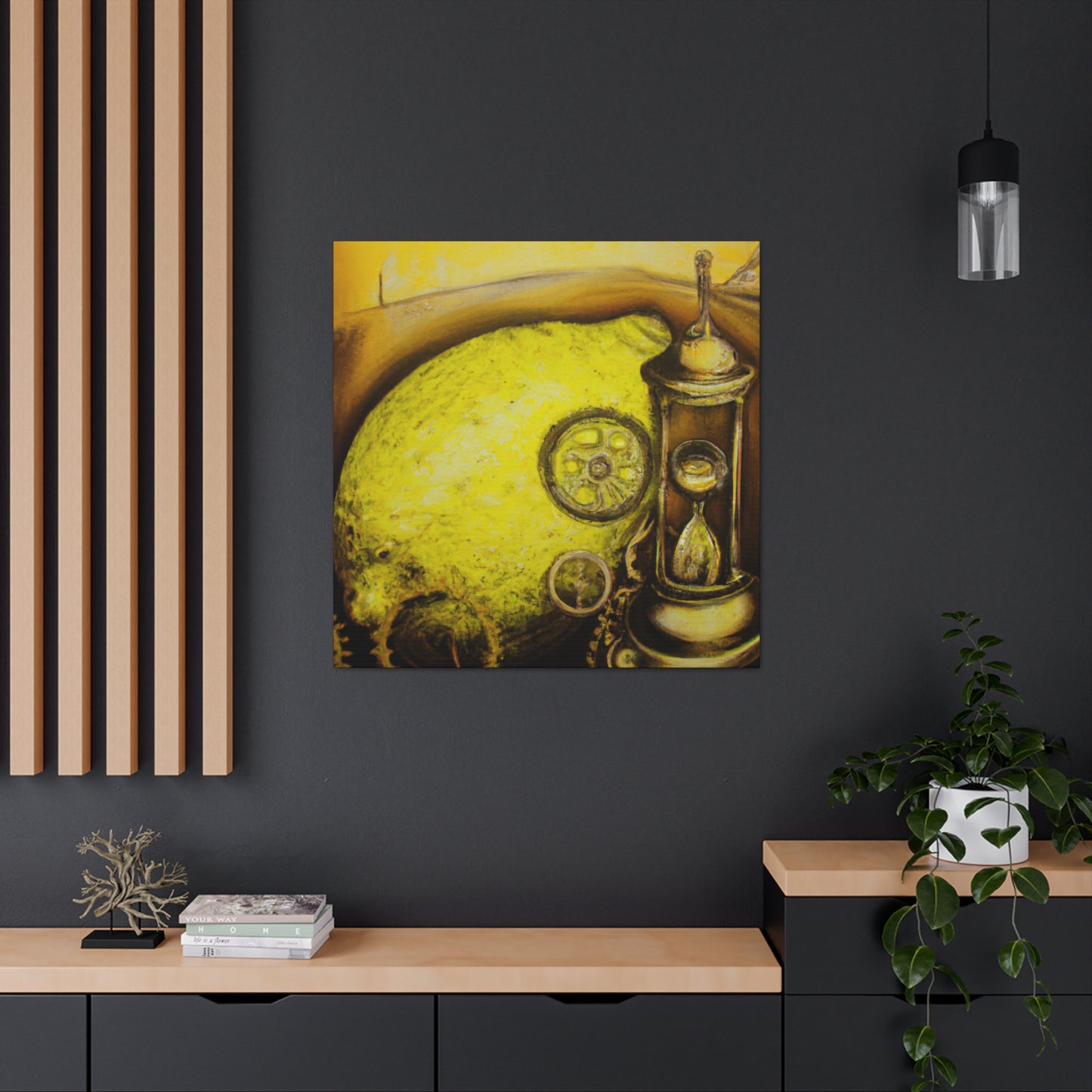 Lemon in Steampunk Land - Canvas