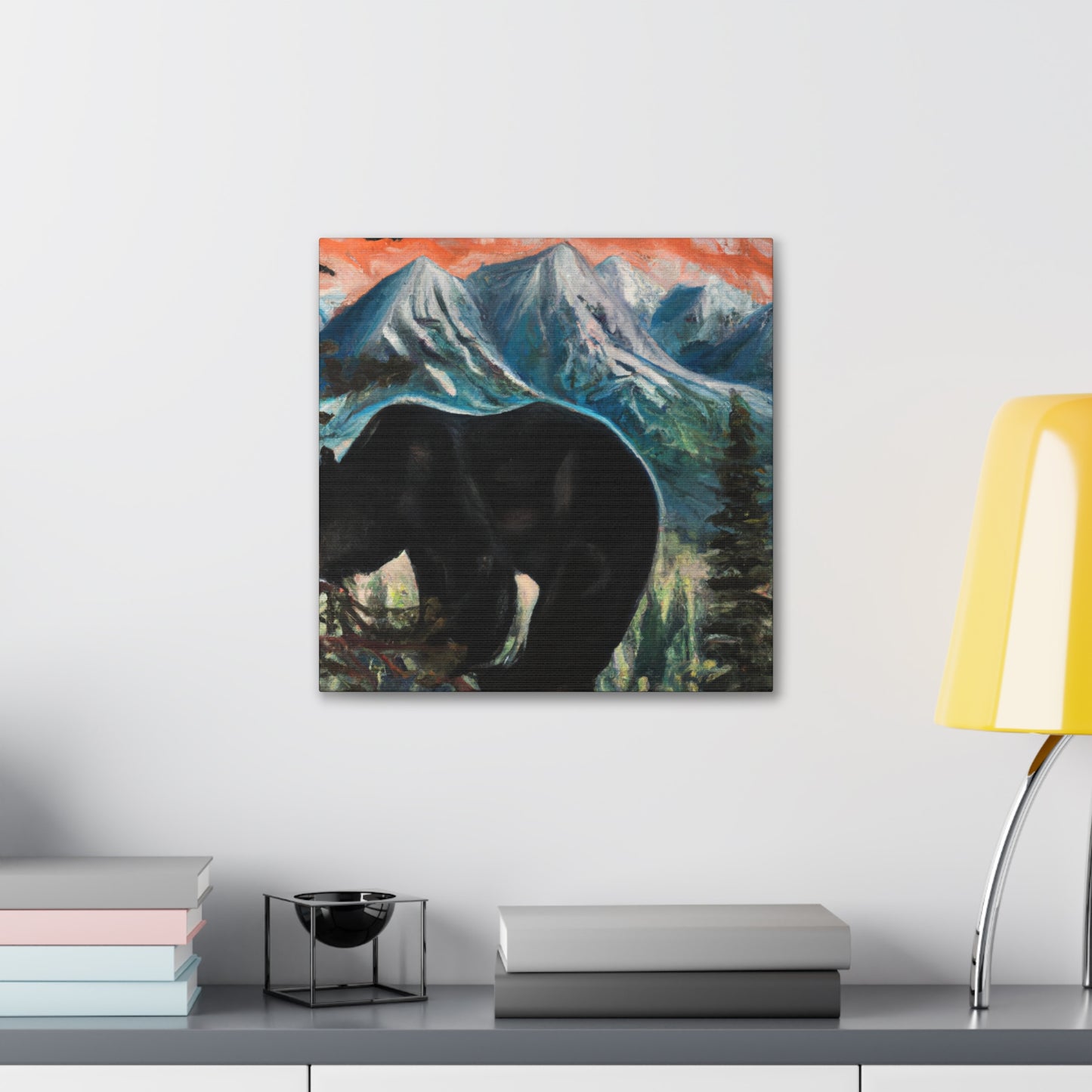 "Black Bear Unfathomable" - Canvas