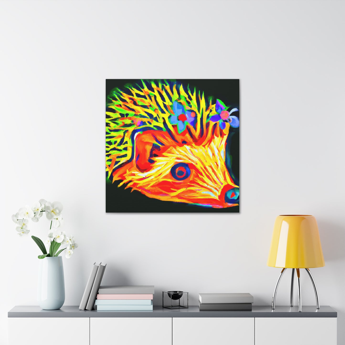 Hedgehog in Art Deco - Canvas