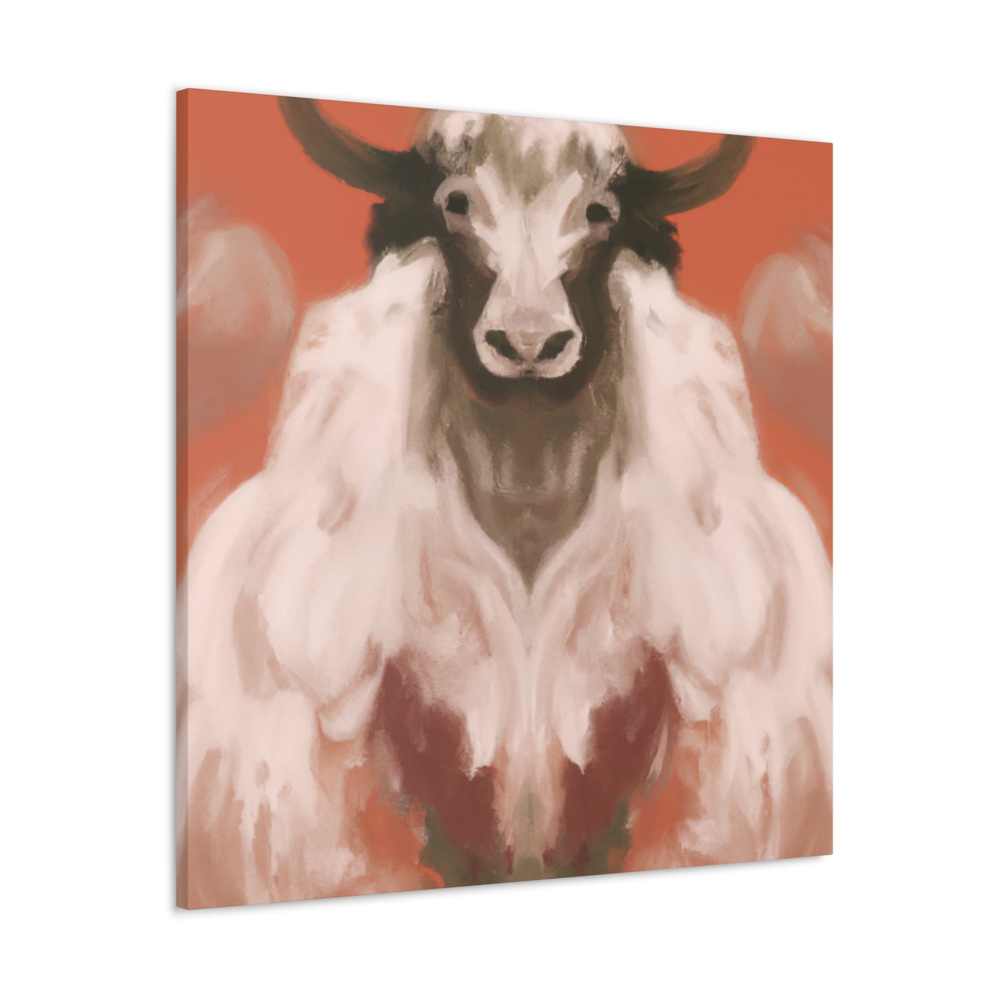 Yak at Sunset Reflection - Canvas