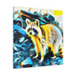 "Raccoon's Abstract Regale" - Canvas