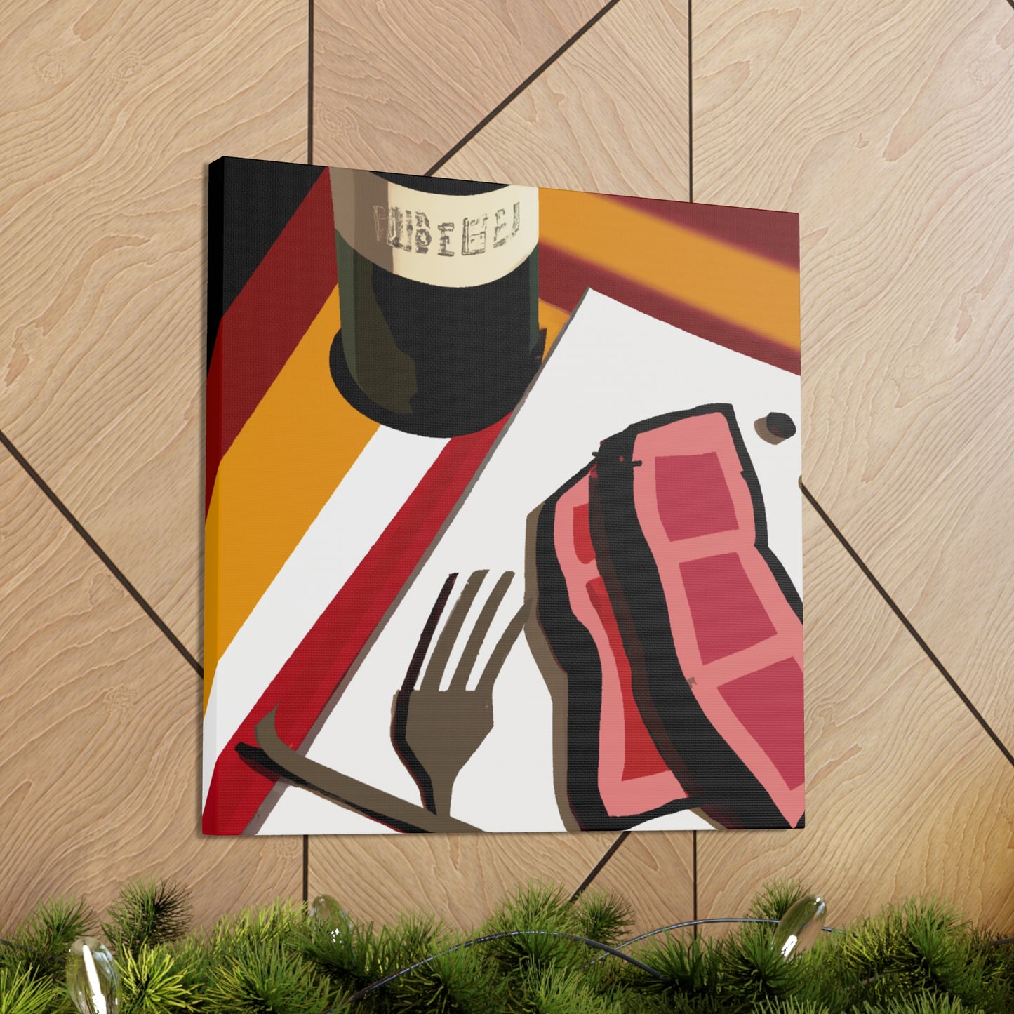 "Steak Supper Chic" - Canvas