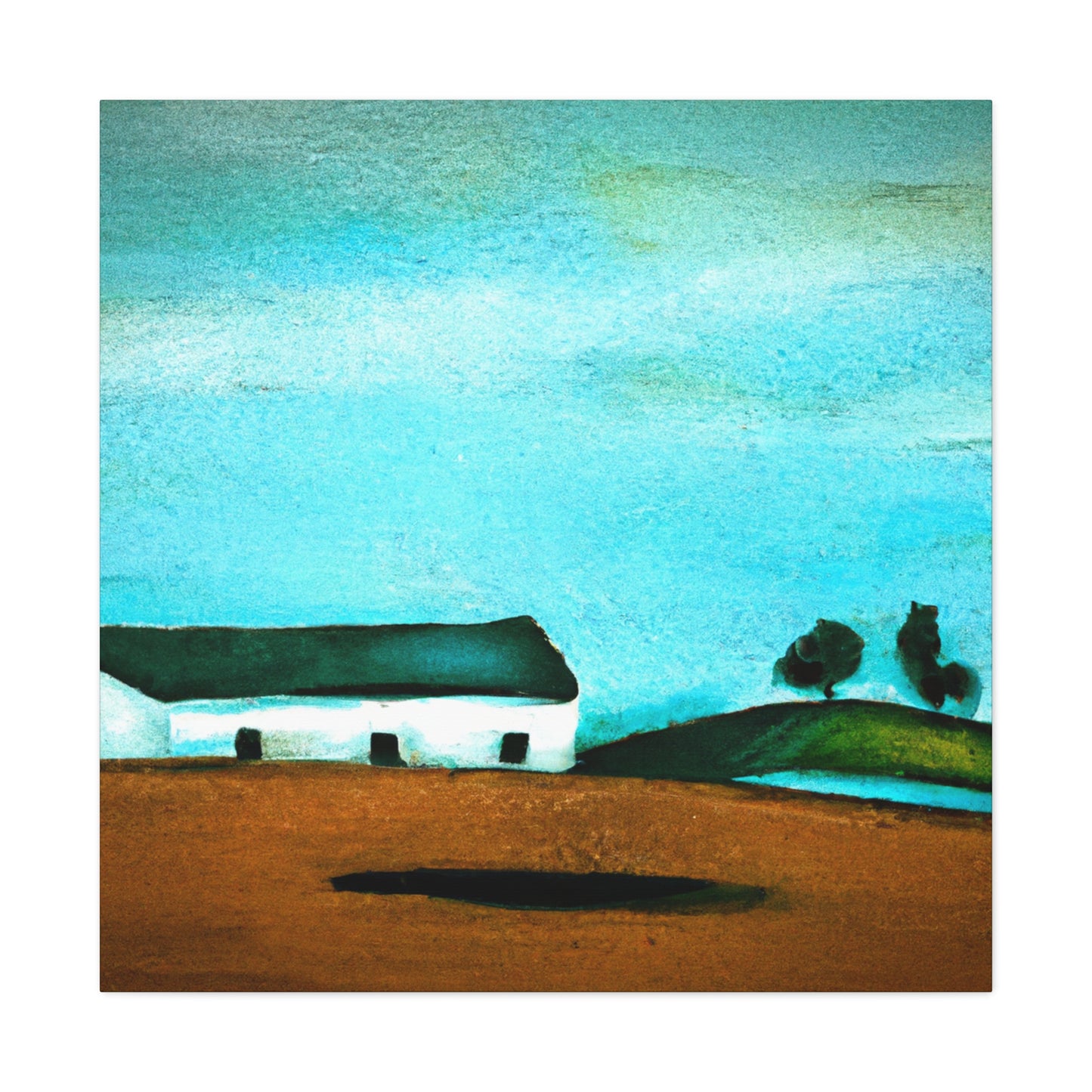 Farmhouse in Abstraction - Canvas