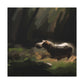 "Hippo in Impressionism" - Canvas