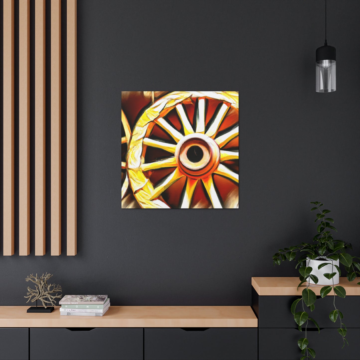 "Wheels of Folklore" - Canvas