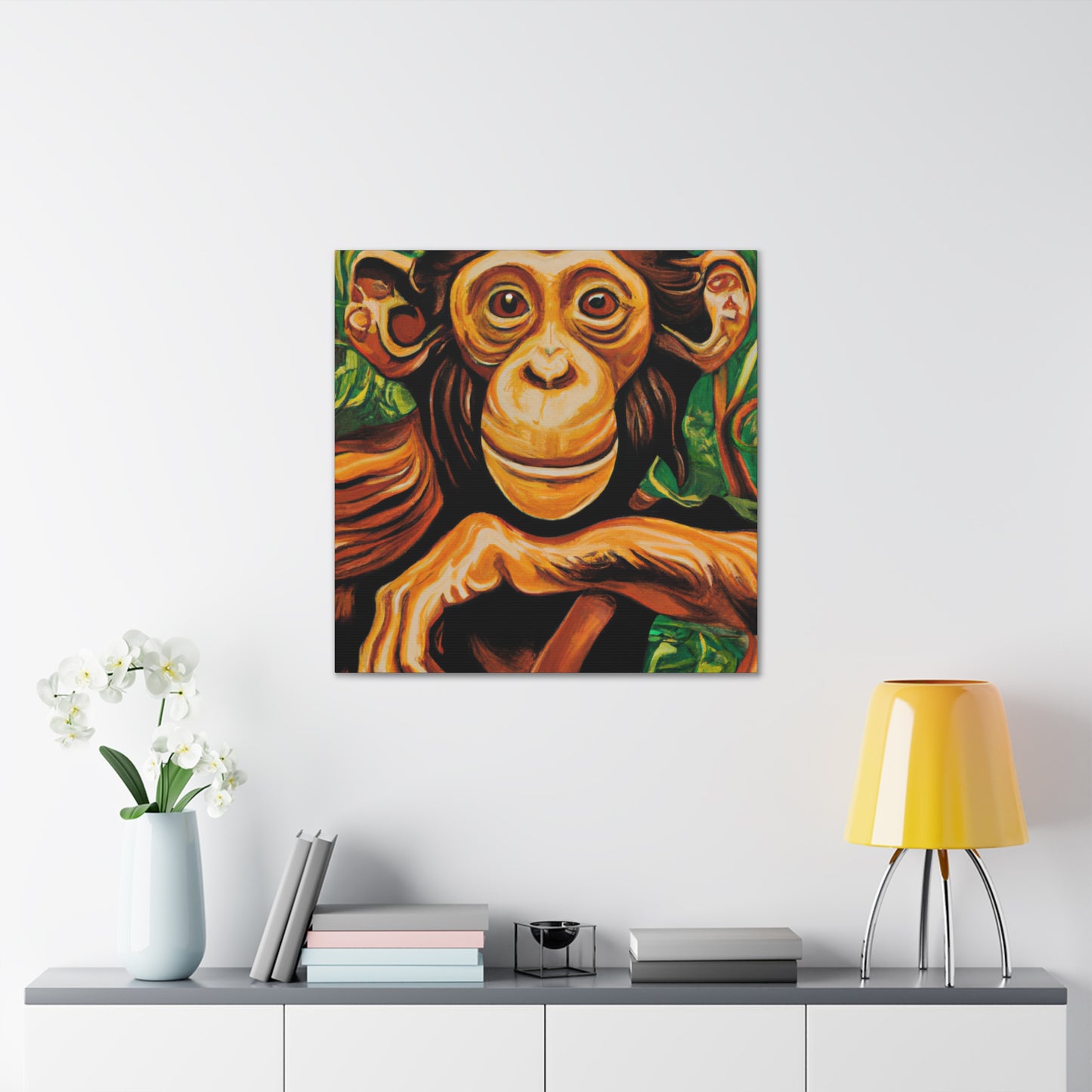 "A Chimpanzee's Dreamland" - Canvas