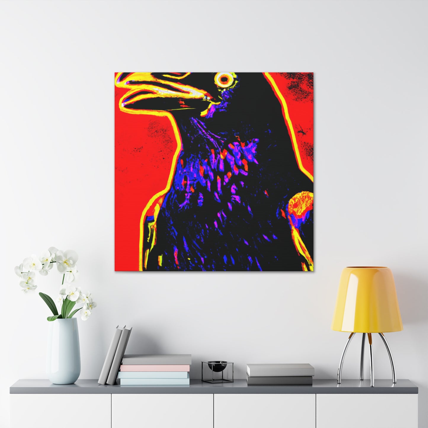 "American Crow Pop Art" - Canvas