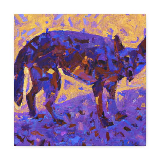 Coyote Among Hyacinths - Canvas