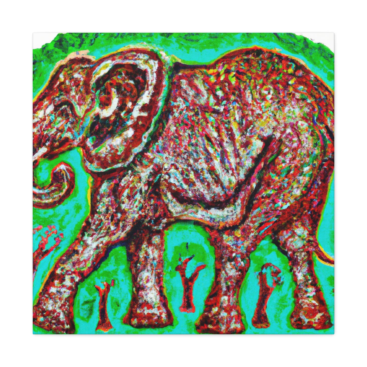 "Elephant in Splendor" - Canvas