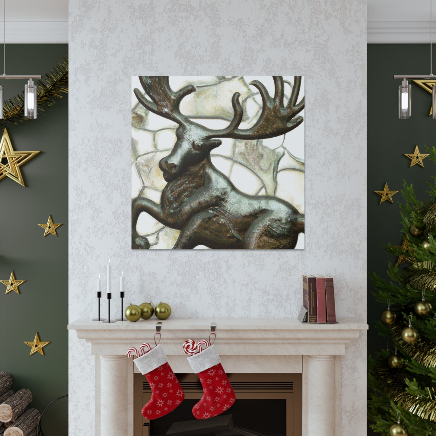 Reindeer Winding Paths - Canvas