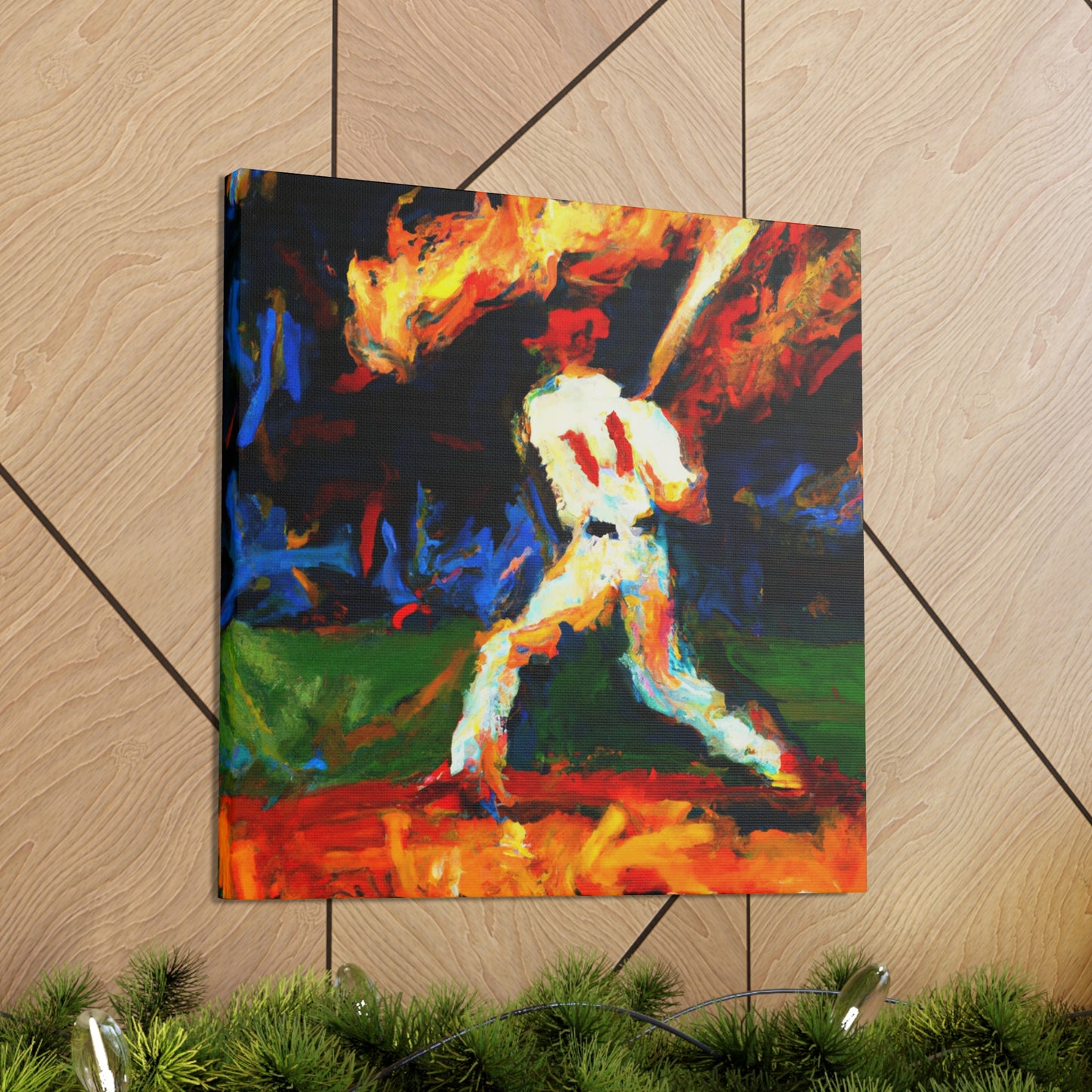 Catching a Fly Ball - Canvas