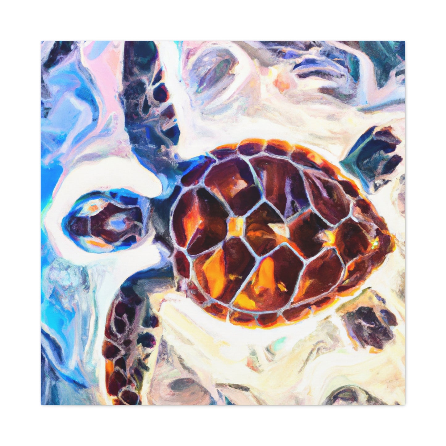 Sea Turtle Reflection - Canvas