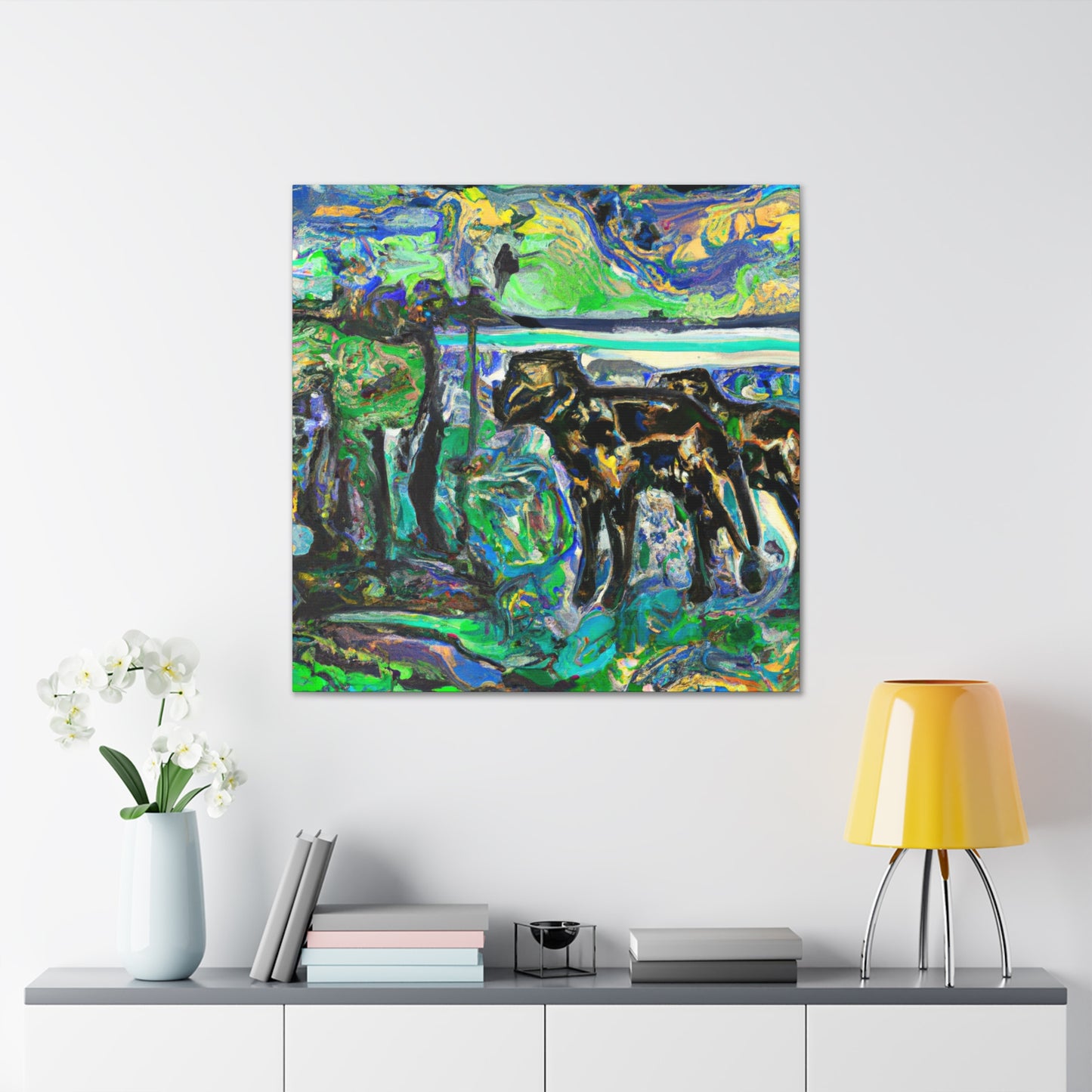 Hyena at Midnight - Canvas