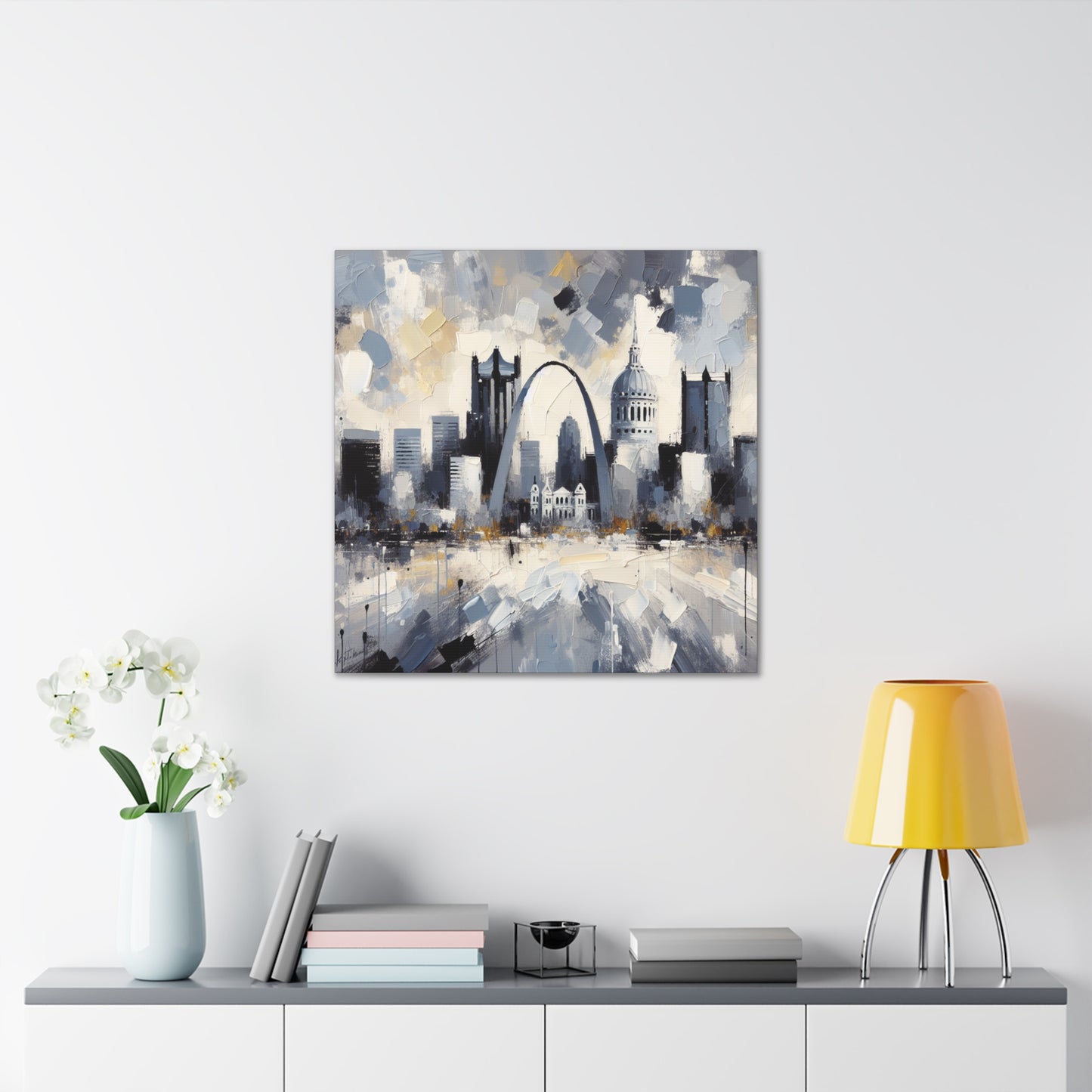 "Industrial Horizons Unveiled" - Canvas