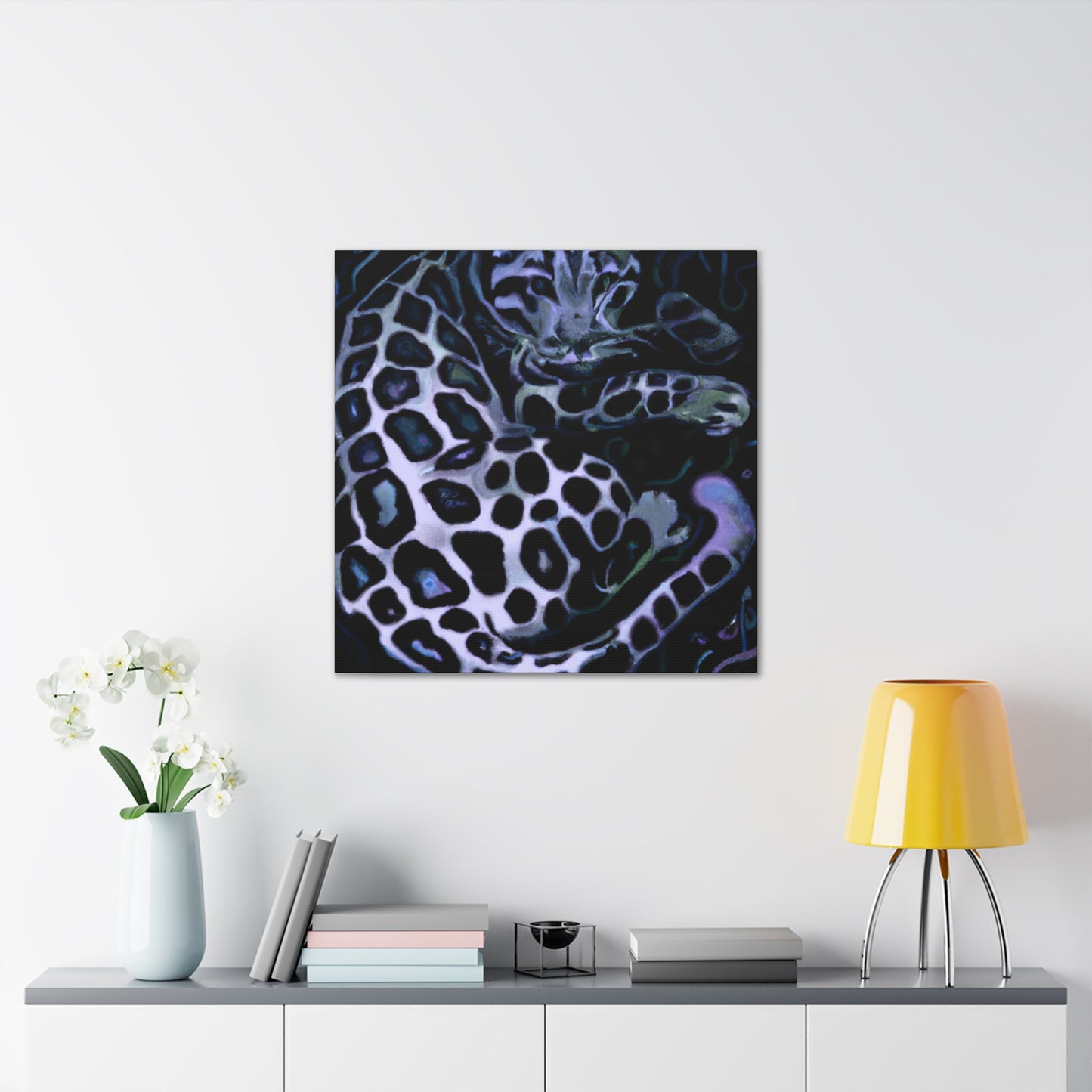 "Clouded Leopard Dreamscape" - Canvas