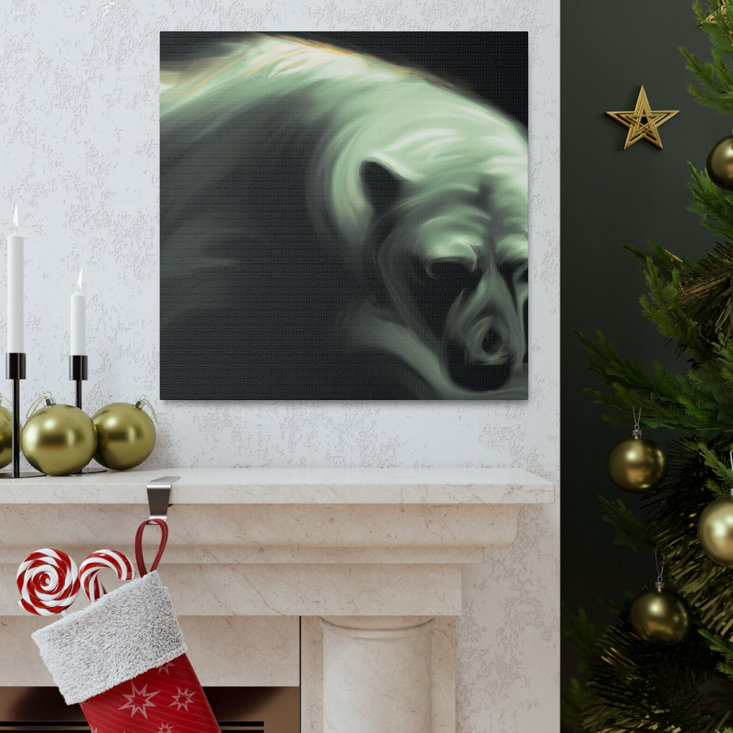 Polar Bear Dreamscape - Canvas