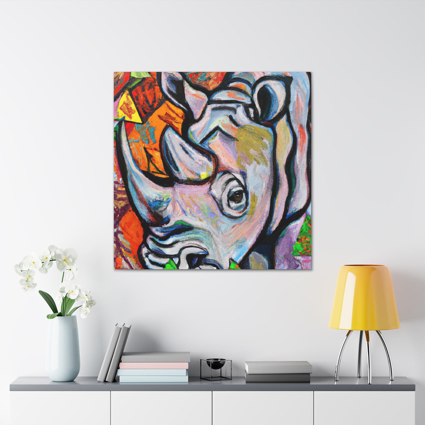 Rhinoceros Majestic Beauty - Canvas