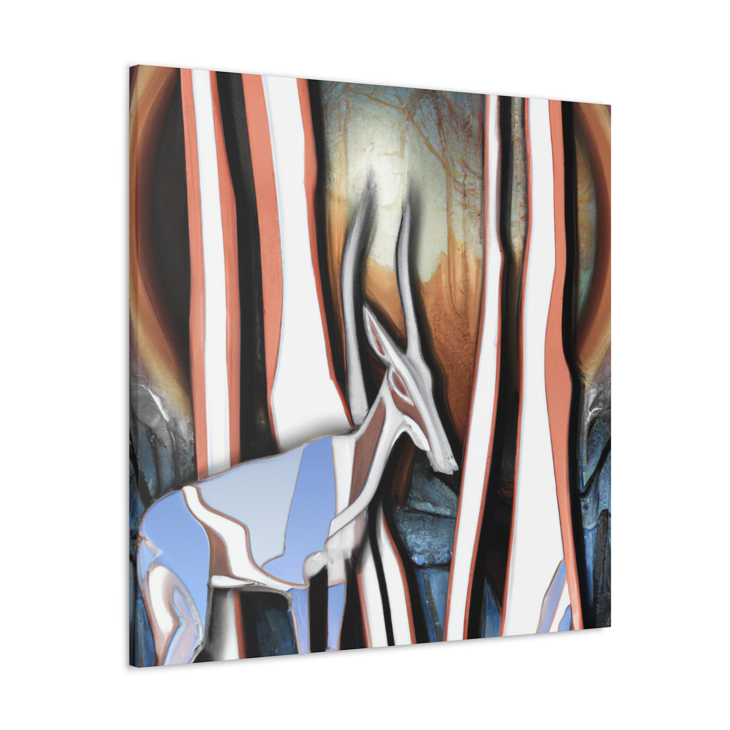 "Chamois in Art Deco" - Canvas