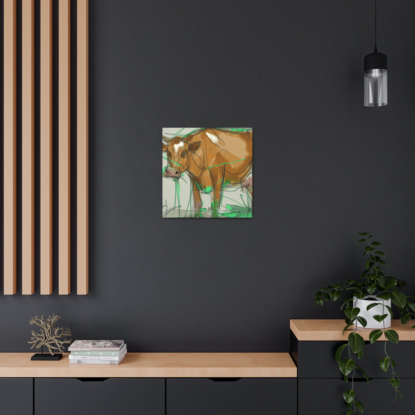 "Jersey Cow Serenity" - Canvas