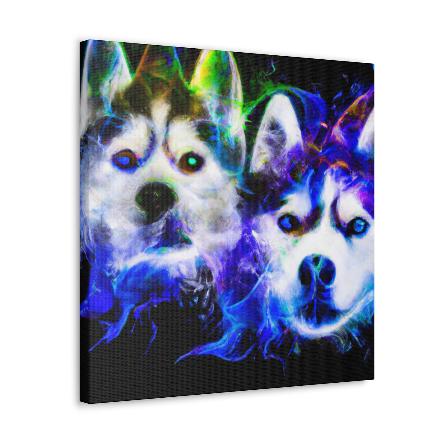 "Siberian Husky Dreamscape" - Canvas