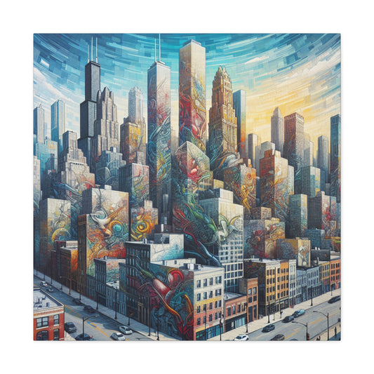 Windy City Mosaic Masterpiece - Canvas