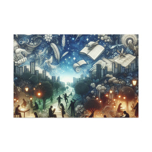 Literary Luminary Labyrinth - Canvas