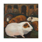 "Guinea Pig Renaissance Painting" - Canvas