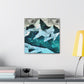 "Glaciers in Moonlight Shine" - Canvas