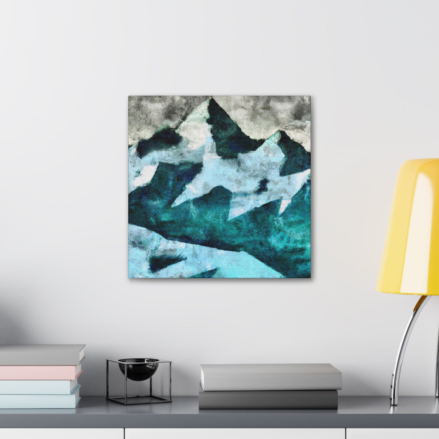 "Glaciers in Moonlight Shine" - Canvas